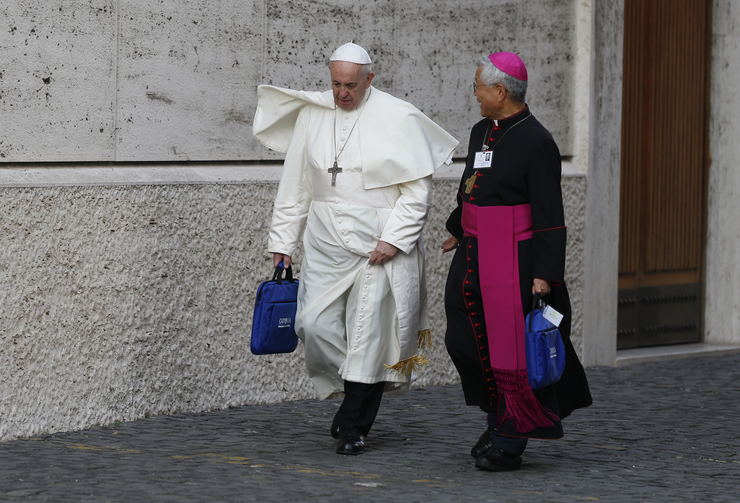 El Papa, con el nuevo prefecto del Clero