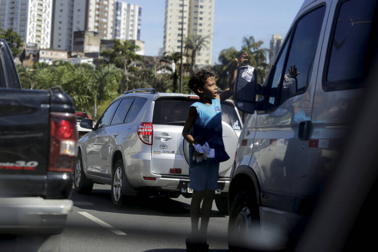 A street child in Salvador, Bahia in Brazil in May 2019. iStock photo.