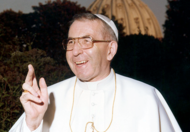 Pope John Paul I is pictured at the Vatican in 1978 during his short time as pontiff