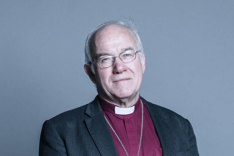 Peter Forster, pictured in his official parliamentary portrait when he was Anglican bishop of Chester, England, was received into the Catholic Church late last year.