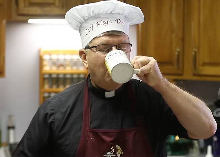 Cooks with Collars Priest cooking competition has raised 110,000 for