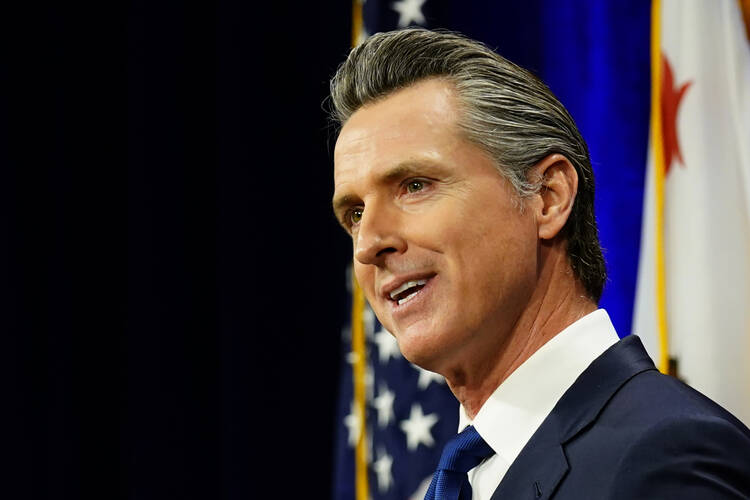 California Gov. Gavin Newsom announced last December that California will be “a sanctuary for people seeking abortions.” (AP Photo/Rich Pedroncelli, file photo)