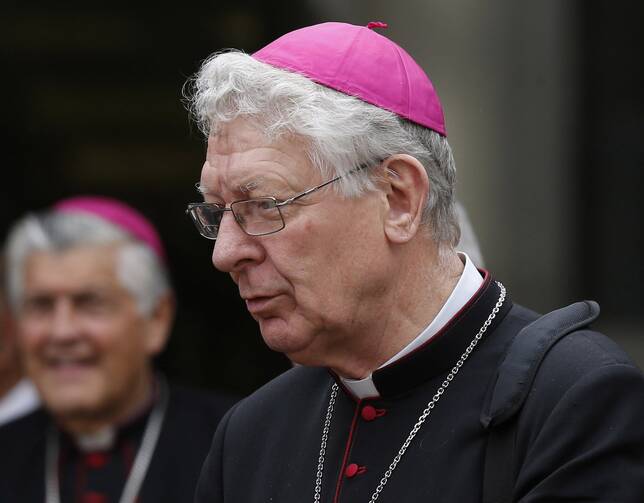 Bishop Lucas Van Looy of Ghent, Belgium, was among 21 new cardinals named by Pope Francis on May 29, 2022. Bishop Van Looy is pictured in a Oct. 14, 2015 photo. (CNS photo/Paul Haring)
