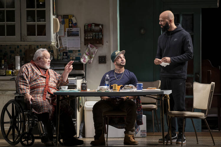 Stephen McKinley Henderson, Victor Almanzar and Common in ’Between Riverside and Crazy’ (Joan Marcus).