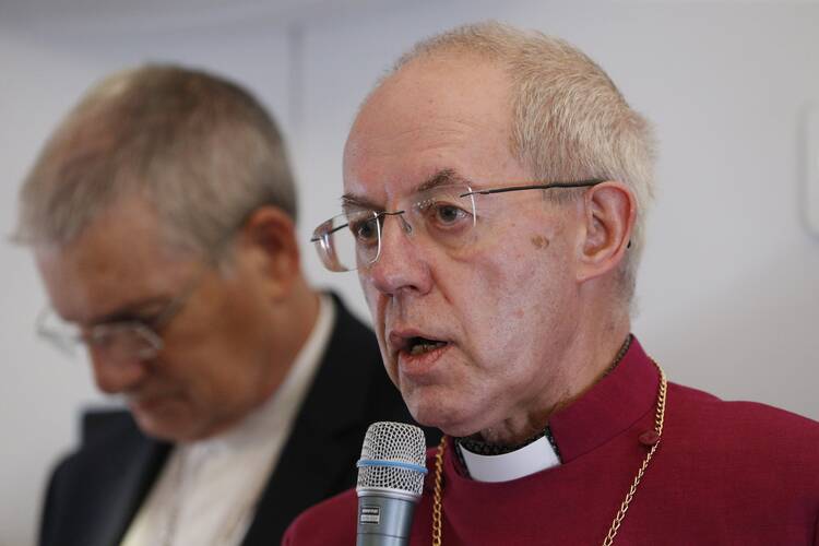 archbishop justin welby of the anglican church talks