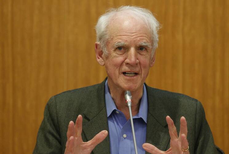 Charles Taylor at a conference at Fordham University