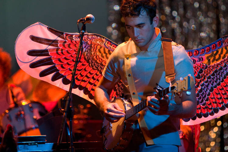 Sufjan Stevens performing at the Pabst Theater in Milwaukee.