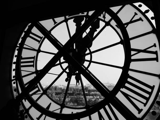 View from inside tower clock