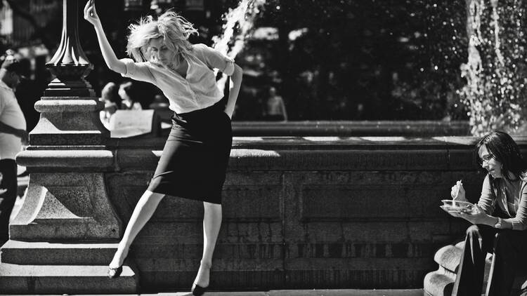 Greta Gerwig stars in a scene from the movie "Frances Ha." (CNS photo/IFC Films)