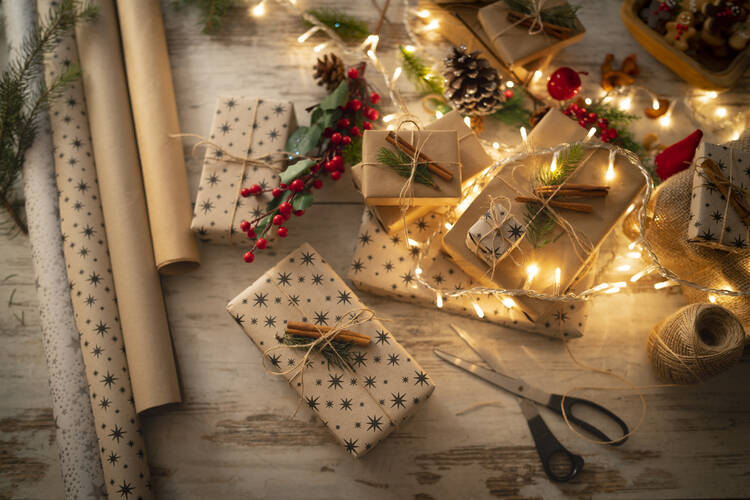 presents being wrapped