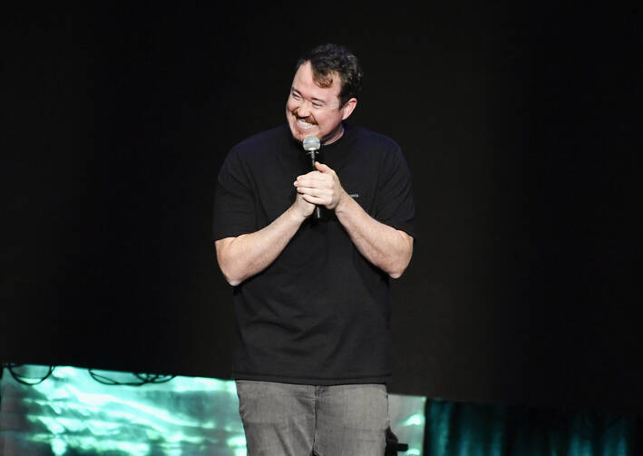 Shane Gillis performs at Madison Square Garden during Dave Chappelle's 50th birthday celebration shows on Tuesday, Aug. 22, 2023, in New York. (Photo by Evan Agostini/Invision/AP)