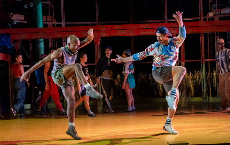 Byron Tittle and Robbie Fairchild in “Illinoise” at Park Avenue Armory (photo: Stephanie Berger)