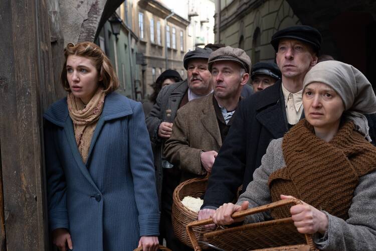 Sophie Nélisse as Irene Gut Opdyke, left, stars in a scene from the movie “Irena's Vow.” (OSV news photo/Quiver)