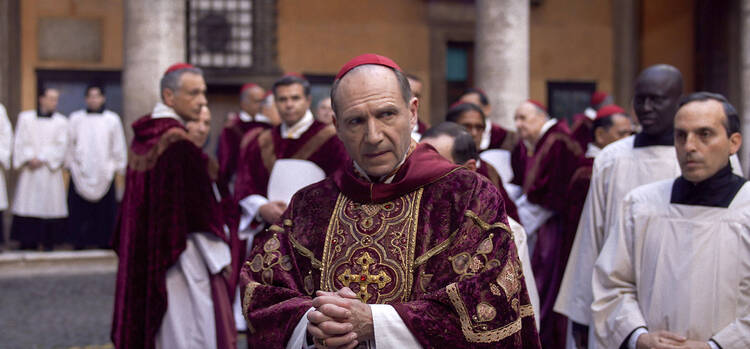 Ralph Fiennes in a scene from "Conclave" (Focus Features via AP)