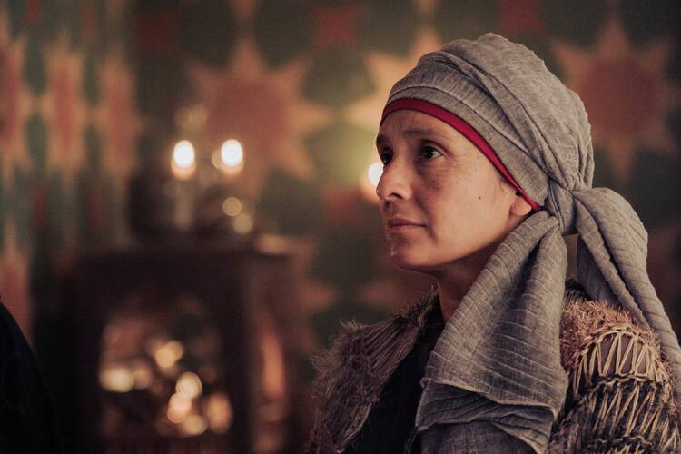 Mary as portrayed by Vanessa Benavente in the television series "The Chosen." Mary shows how women can have a powerful influence within the church equal to that of ordained clergy. (OSV News photo/The Chosen)