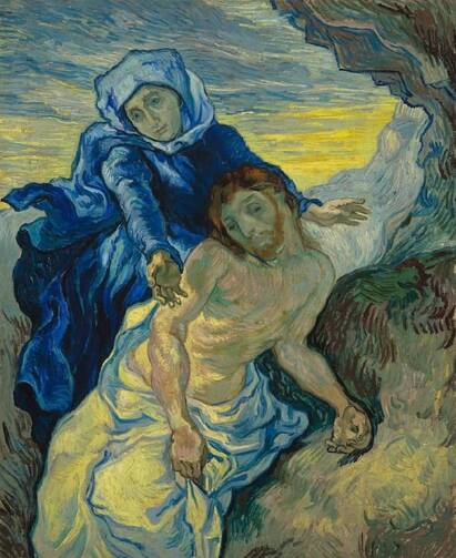 ‘Pieta (after Delacroix),’ by Vincent van Gogh (1889)