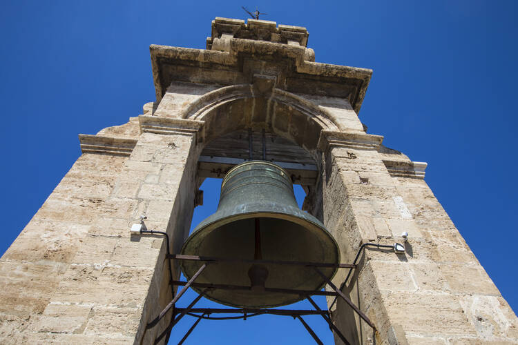 The bell of the historic Torre del Micalet, or El Miguelete, the bell tower of Valencia Cathedral in Spain. iStock.