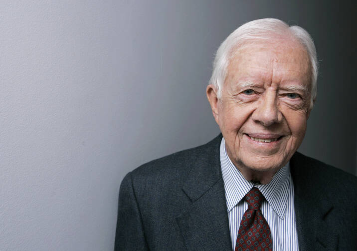  Former President Jimmy Carter poses for a portrait during the Toronto International Film Festival, Sept. 10, 2007, in Toronto. (AP Photo/Carolyn Kaster, File)