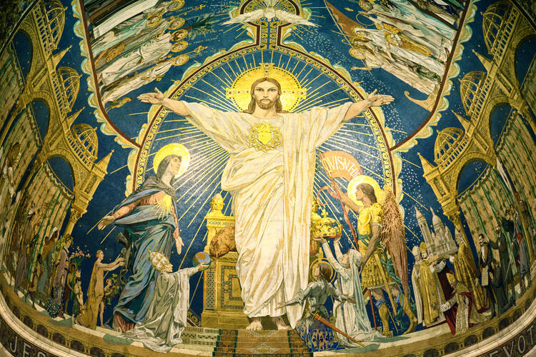 The Mosaic of the Sacré-Cœur in Montmartre, located in the Basilica of the Sacred Heart in Paris (iStock)