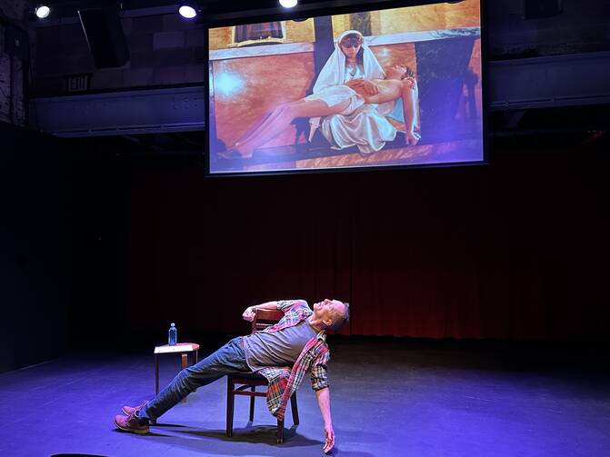 Jay Sefton in ‘Unreconciled’ (barebones theater company)
