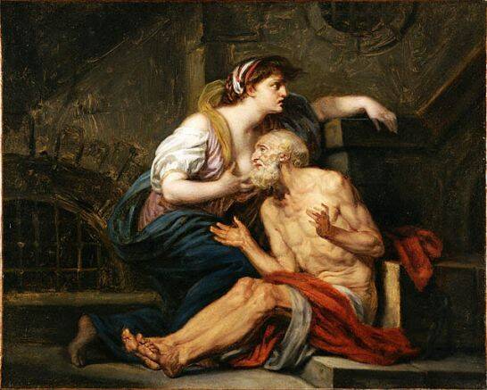 "Roman Charity," by Jean-Baptiste Greuze (c. 1767)