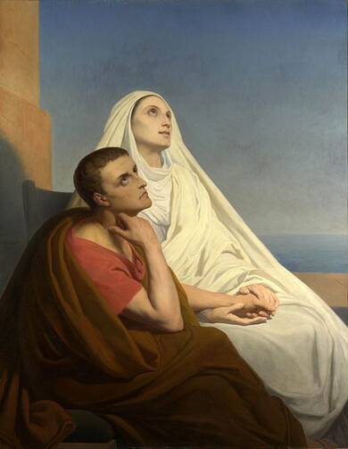Saint Augustine and his mother Monica (Photo courtesy of Wikimedia Commons)