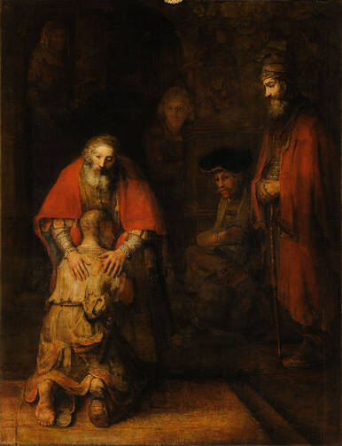 Rembrandt, "The Return of the Prodigal Son." Courtesy of Wikipedia.