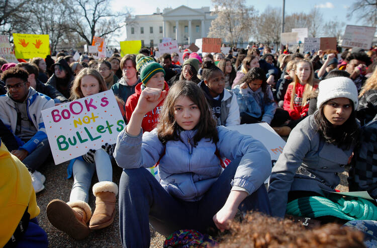 Young demonstrators hold a rally in front of the White House in Washington. (AP Photo/Carolyn Kaster, File)