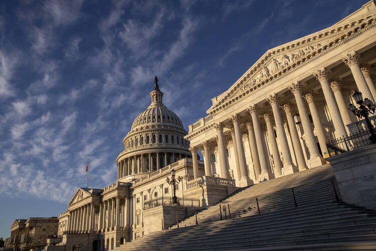 The Capitol is seen on the morning after Election Day, Nov. 7, 2018. (AP Photo/J. Scott Applewhite)