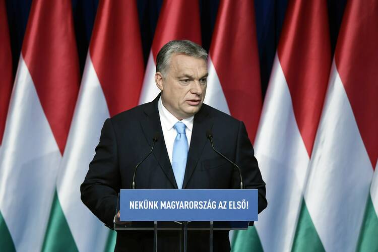 Hungarian Prime Minister Viktor Orbán is a frequent visitor to the Csíksomlyó shrine in Romania, where Pope Francis is expected to celebrate Mass this spring. (Associated Press)