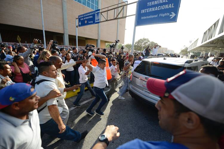 Political instability led to the addition of Venezuela to the Global Conflict Tracker last year. (AP Photo/Matias Delacroix)