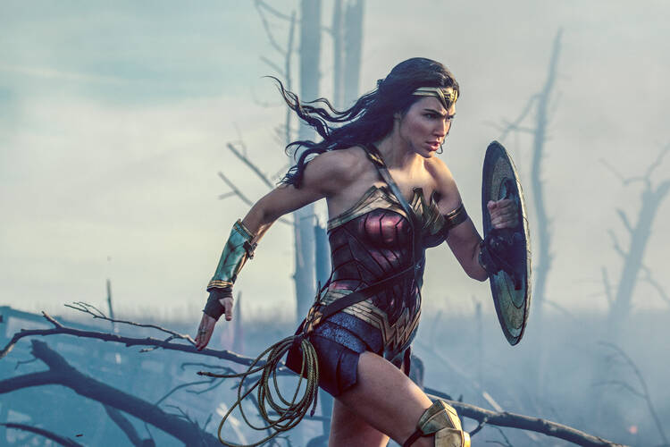 Gal Gadot in "Wonder Woman" (CNS photo/Warner Bros.)