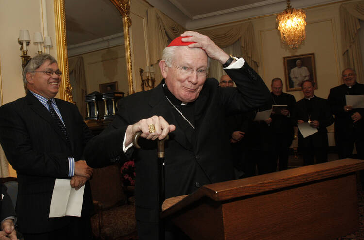 Cardinal William H. Keeler in May 2009. (CNS photo/Gregory A. Shemitz) 