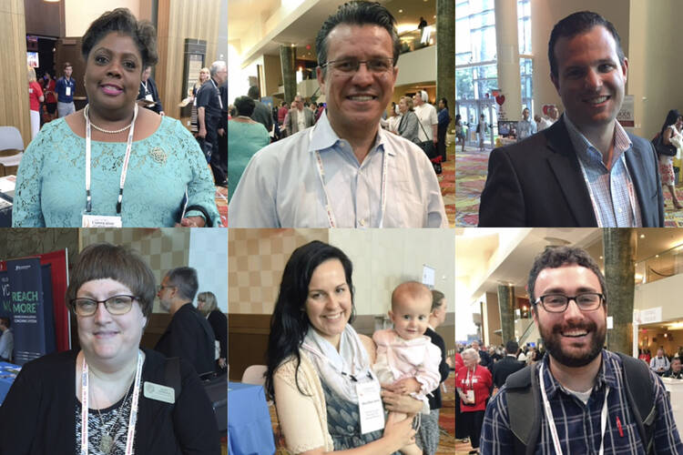 Left to right: Darlene Jeanlouis, Jesus Abrego, Joshua Danis, Mary Heinrich, Mary-Rose Verrett, Michael Laskey