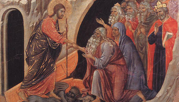 "Descent to Hell," by Duccio di Buoninsegna (1308-11)