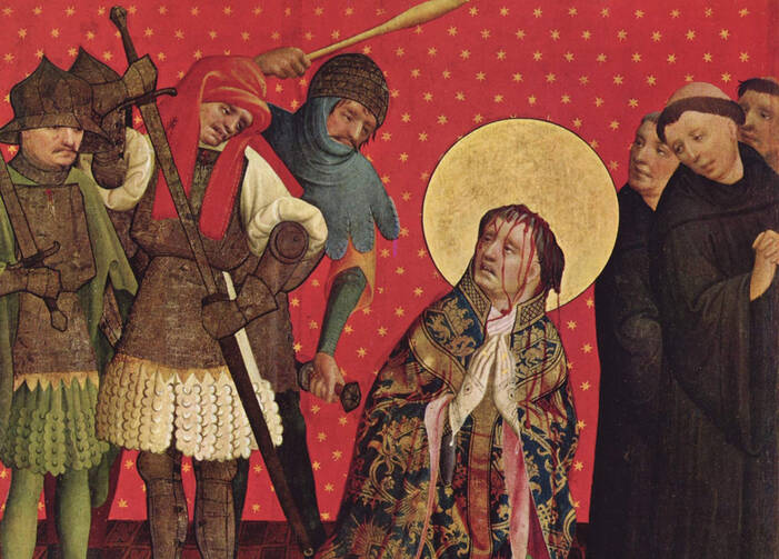 The martyrdom of St. Thomas of Canterbury