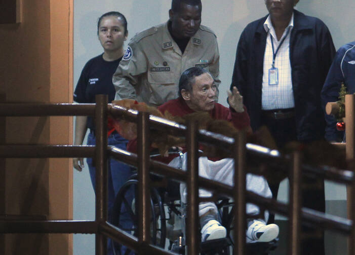 A December 2011 photo of Panama ex-dictator Manuel Noriega at El Renacer Prison outside Panama City. (AP Photo/Esteban Felix, File)
