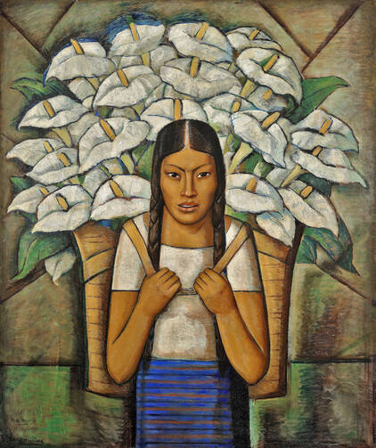 Ramos Martinez, ‘Calla Lily Vendor’ (photo: The Whitney Museum of Art)