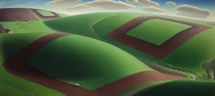 ‘Spring Turning’ by Grant Wood (photo: the Whitney Museum)