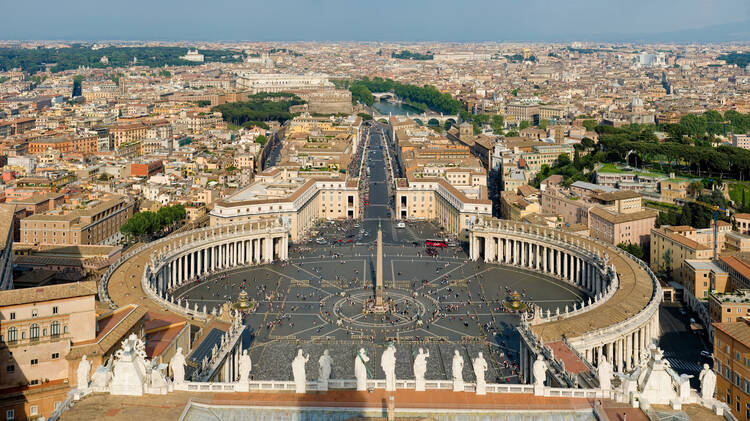 Saint Peter's Square in Vatican City. (Photo by David Iliff/Wikipedia Commons) 