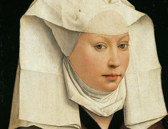 Portrait of a Woman with a Winged Bonnet, by Rogier van der Weyden (Wikimedia Commons)