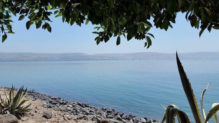 View of the Sea of Galilee from Capernaum