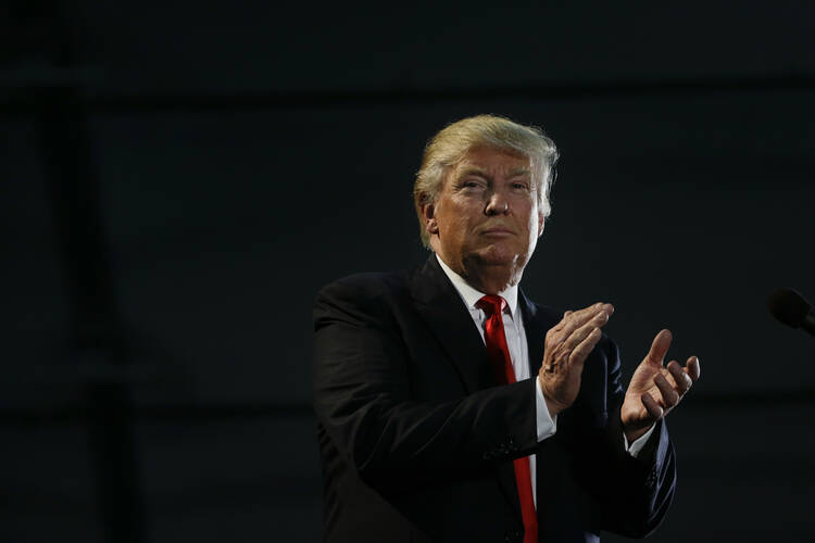 Republican presidential candidate Donald Trump at a rally on June 2 in San Jose, Calif. (AP Photo/Jae C. Hong)