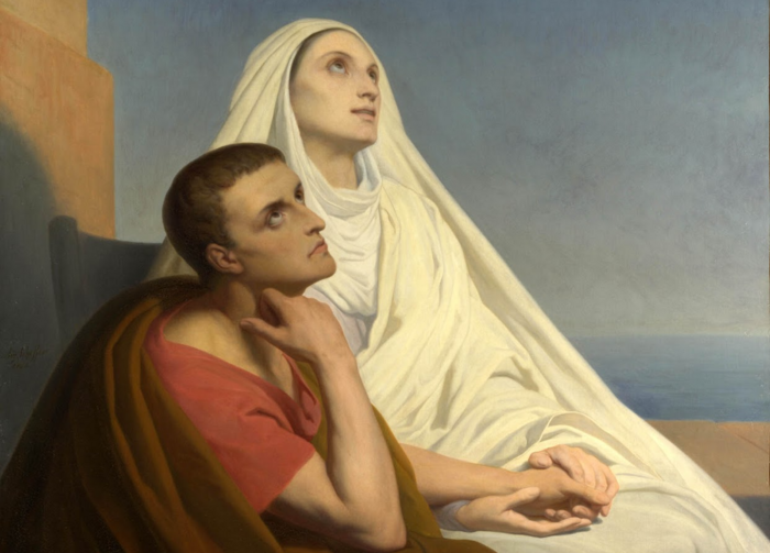 “Saint Augustine and his mother, Saint Monica,” by Ary Scheffer (1846)