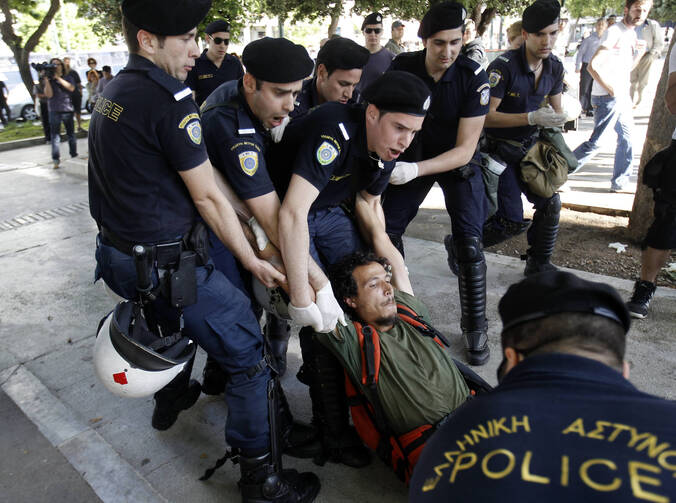 Athens Anti-austerity protests in 2012