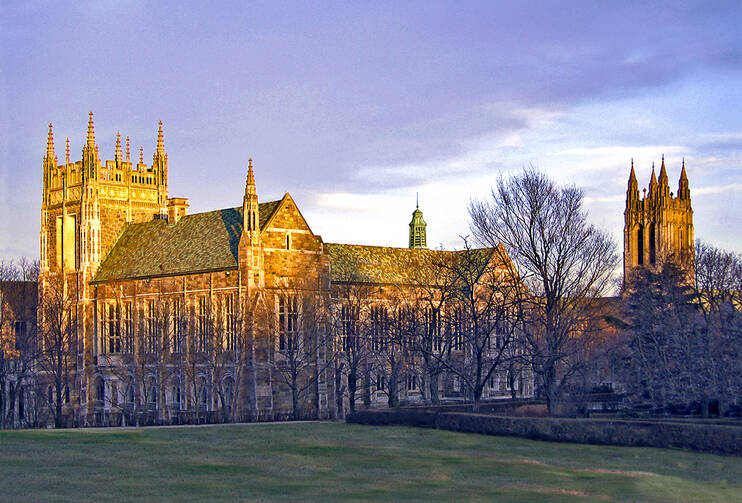 Boston College's Burns Lawn (Photo via Wikimedia Commons)