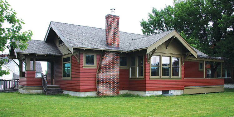 Jon Hassler's boyhood home in Plainview, Minn. 