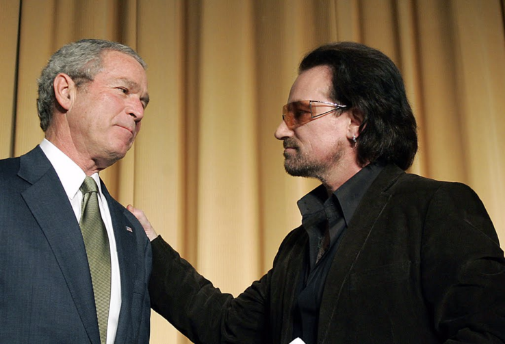 Bono and Bush