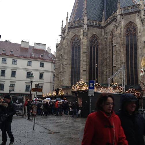 Gone in a flash? Christmas comes to St. Stephen's Cathedral in Vienna.