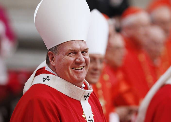 Archbishop Joseph W. Tobin of Indianapolis is seen June 29, 2013, at the Vatican. (CNS photo/Paul Haring) 